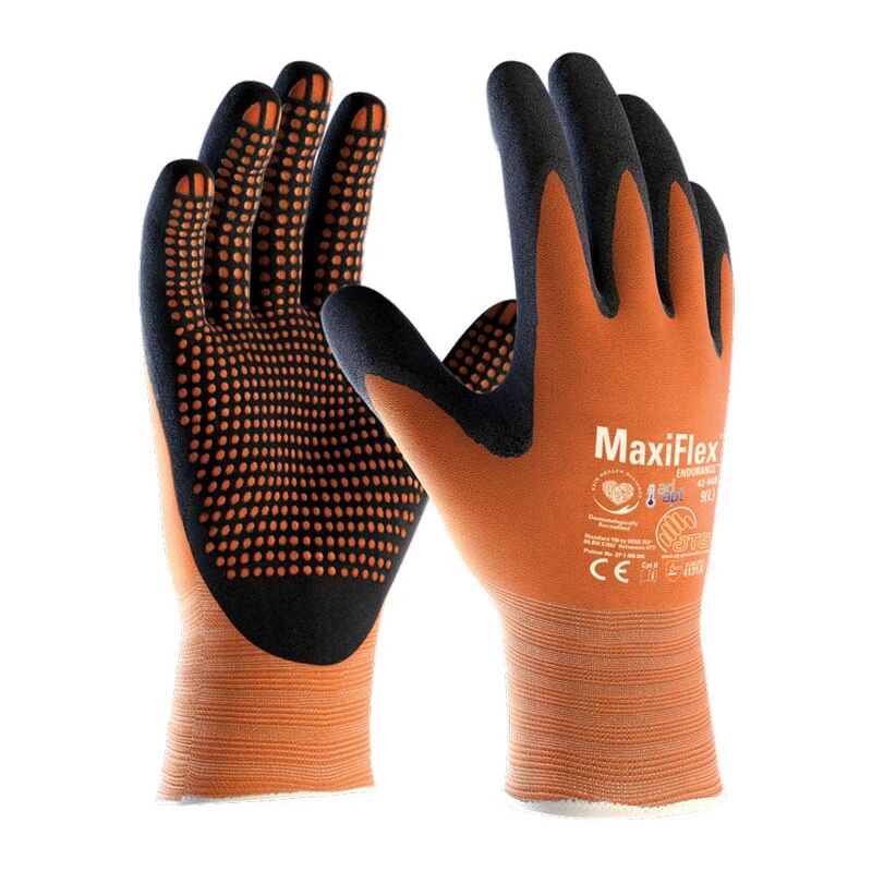 foto del prodotto atg guanti da lavoro maxiflex 42 848 11 xxl antracite arancione antracite arancione