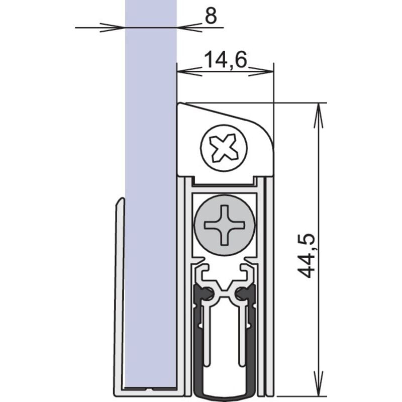 foto del prodotto athmer guarnizione porta schall ex gs 8 1 407 1 s.l.958mm alu.silverf.glt