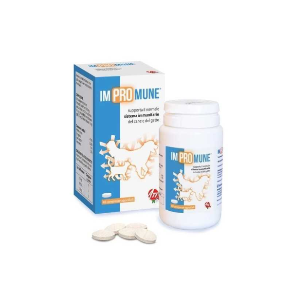 foto del prodotto ati pets impromune alimento complementare per sistema immunitario 40 compresse 1 ordine scegli lo sconto bzr5 bzr20 200 punti fedelt integratori per cani