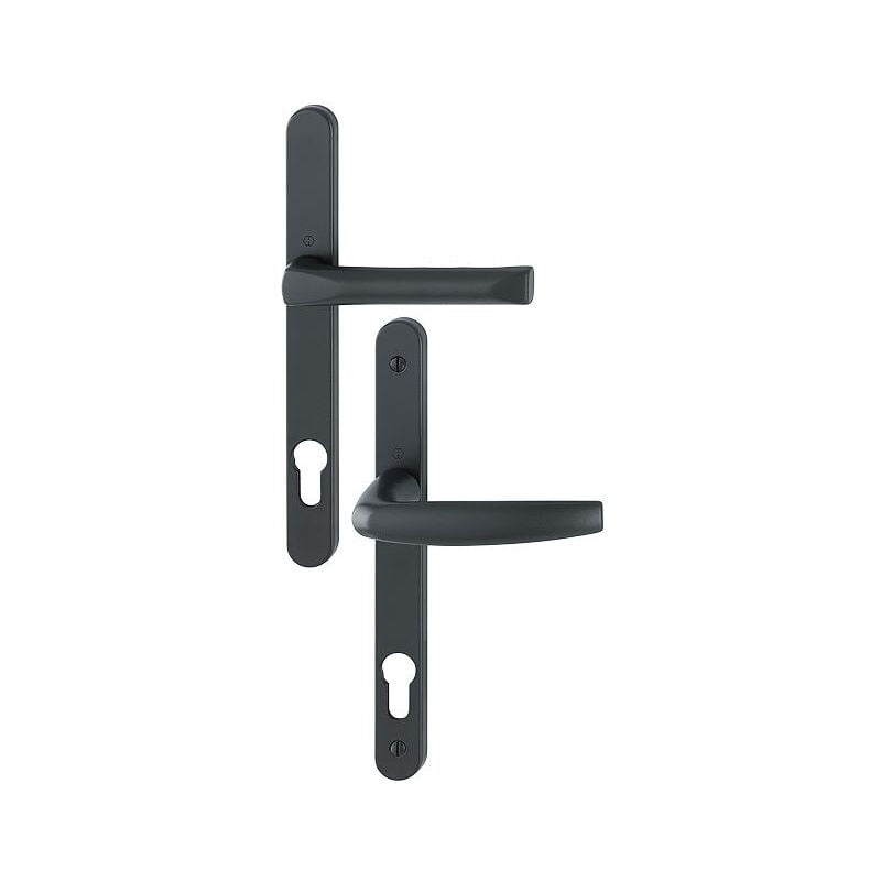 foto del prodotto atlanta 113kh 300lmsgl 1530 hoppe set di porte strette in vetro nero opaco key i entr.92 spessore 58 67 3366041