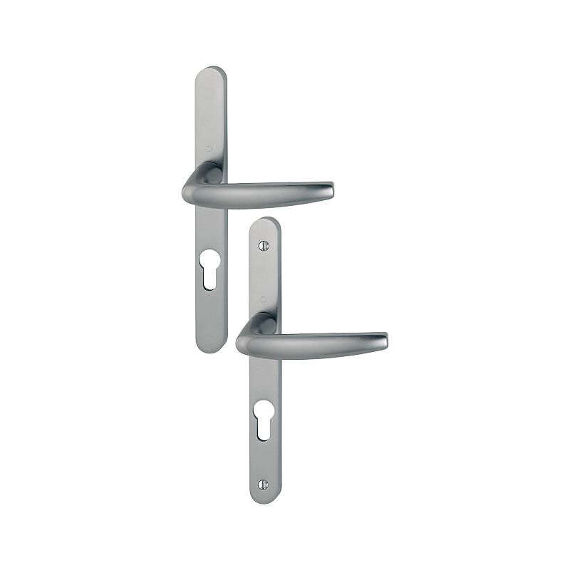 foto del prodotto atlanta 1530 300lmsgl hoppe set di porte con piastra stretta 195mm asp.inox f9 key i entr.92 c.8 p.68 77 3303402