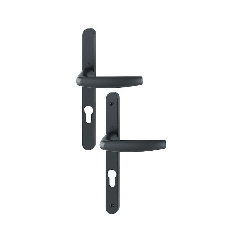 immagine 0 del prodotto atlanta 1530 300lmsgl set di porte con piastra stretta hoppe nero opaco 9714 key i entr.70 p.68 77 3354592