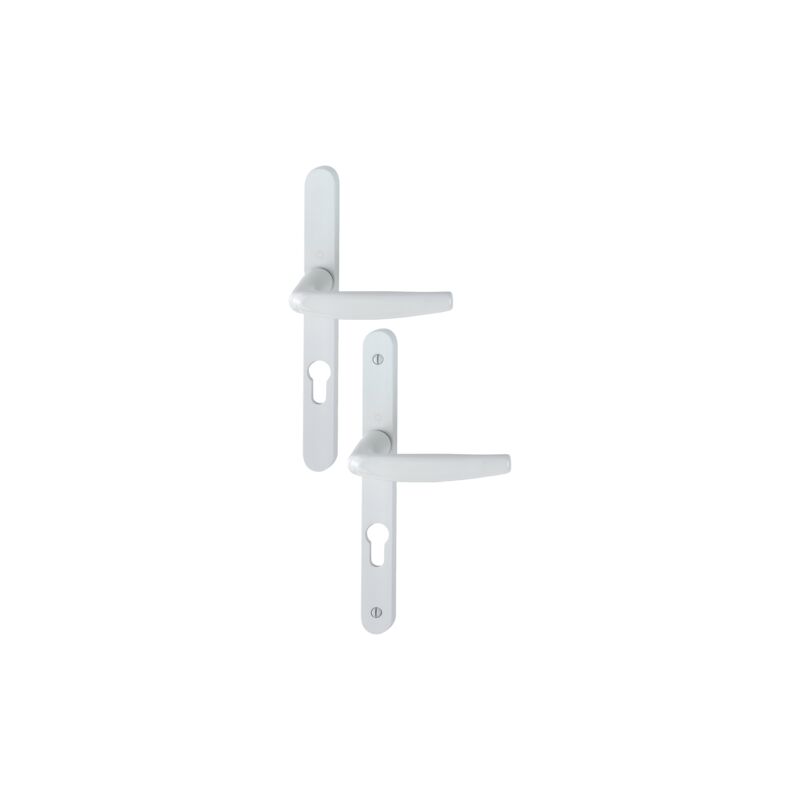 foto del prodotto atlanta hoppe set di porte con piastra stretta bianco 9016 chiave i 1530 300lmsgl entr.70 p.68 77 3303293