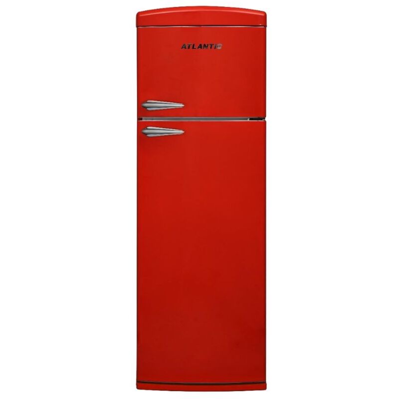 foto del prodotto atlantic frigorifero doppia porta atbm346r 311 lt classe f colore rosso retr 