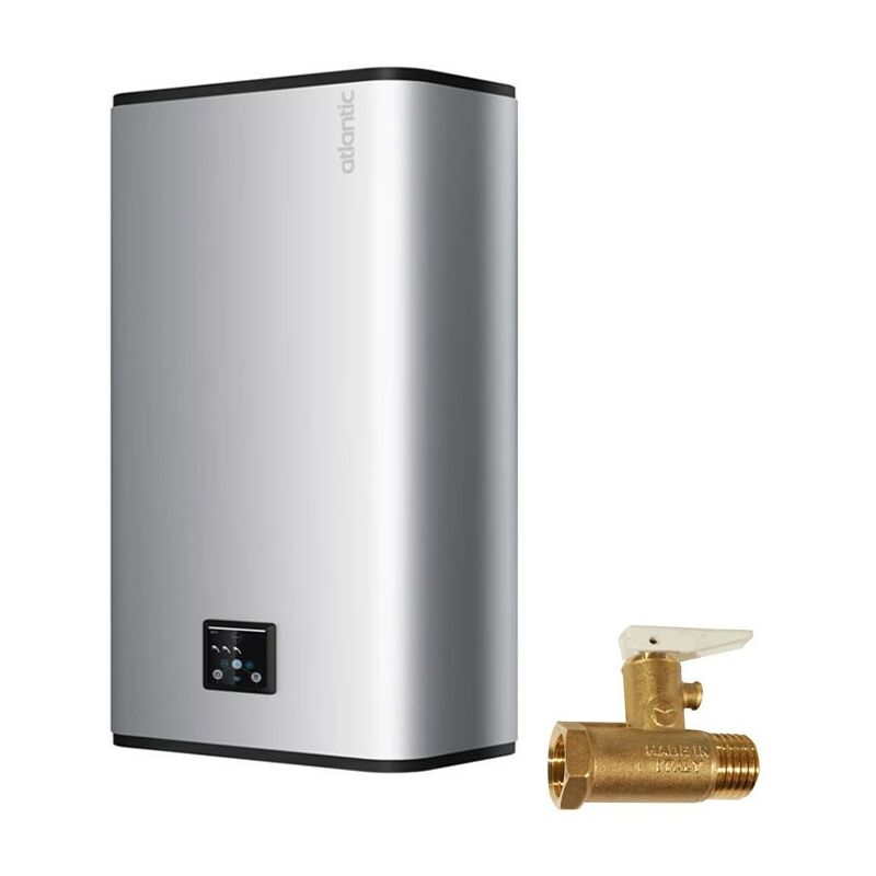 foto del prodotto atlantic scaldabagno elettrico vertigo steatite 50 litri 40 wifi silver 831181