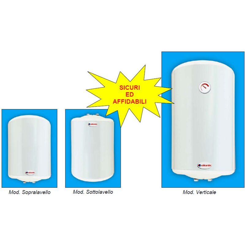 foto del prodotto atlantic scaldacqua elettrico scaldabagno lt.50 verticale 1200 watt