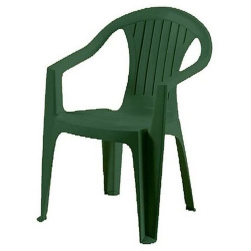 foto del prodotto atlantide lb sedia in polipropilene impilabile verde 56x56x79 cm