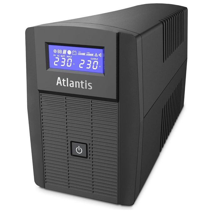 foto del prodotto atlantis land a03-hp1003 gruppo di continuita' ups a linea interattiva 0.8 kva 480 w 2 prese ac