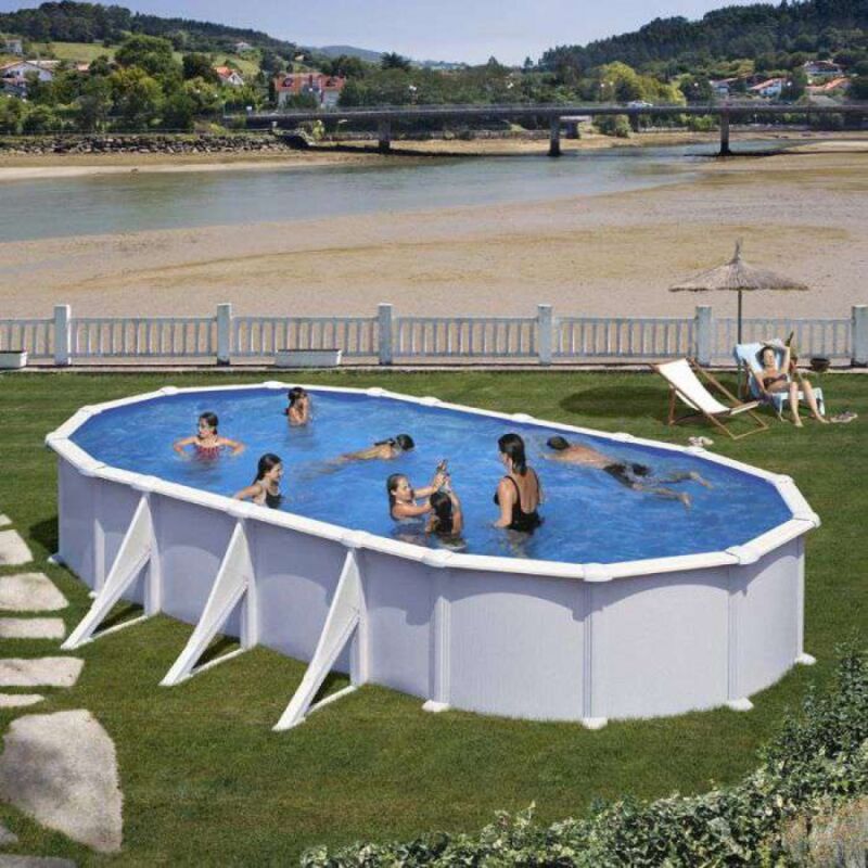 foto del prodotto atlantis piscina fuori terra gre 610 cm 375 cm h 132 cm