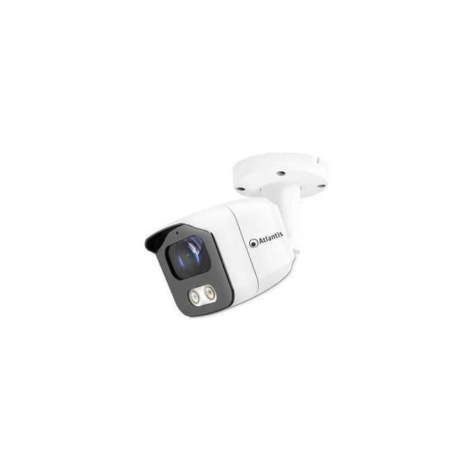 foto del prodotto atlantis videocamera ip poe bullet bianca 8m