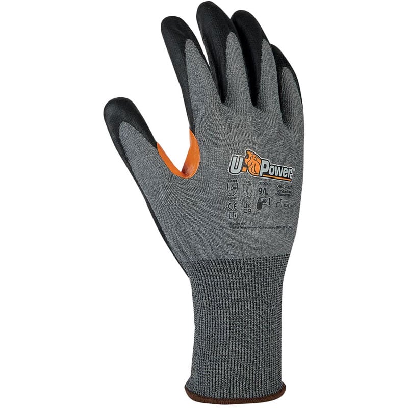 foto del prodotto atlas guanti lavoro nylon hppe antitaglio c grigio 11 xxl u power