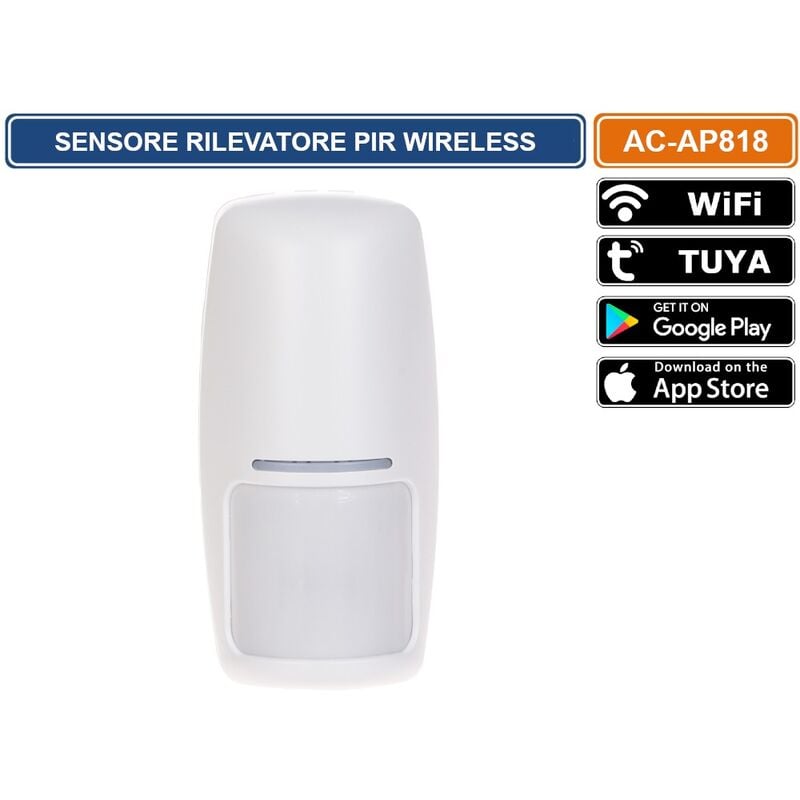 foto del prodotto atlo sensore rilevatore pir wireless per sistema di allarme az wg13a tuya