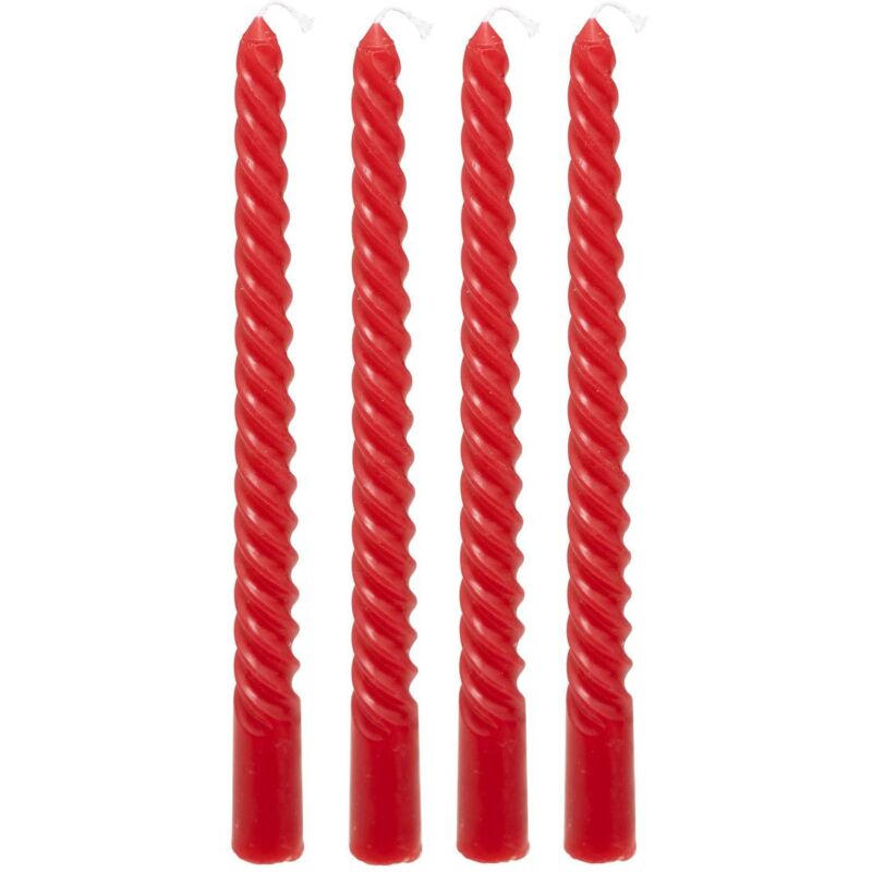 foto del prodotto atmosphera 4 candele a bastoncino twist many rosse 180g cr ateur d int rieur