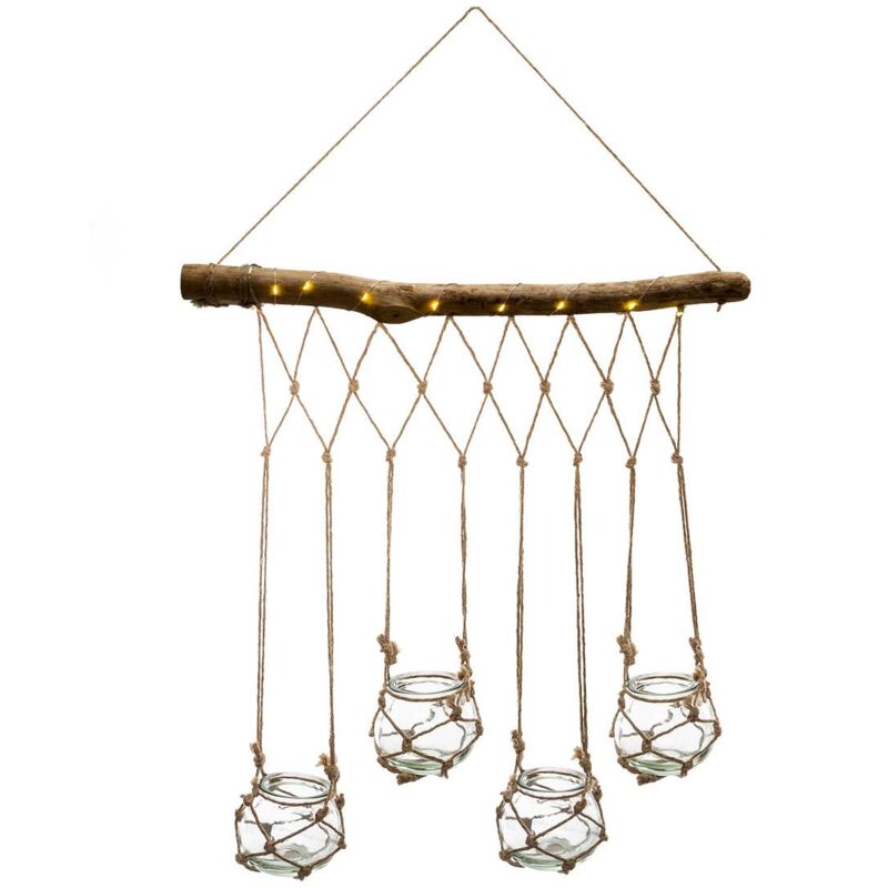 foto del prodotto atmosphera 4 plafoniere led nikki in vetro beige 43x53cm cr ateur d int rieur