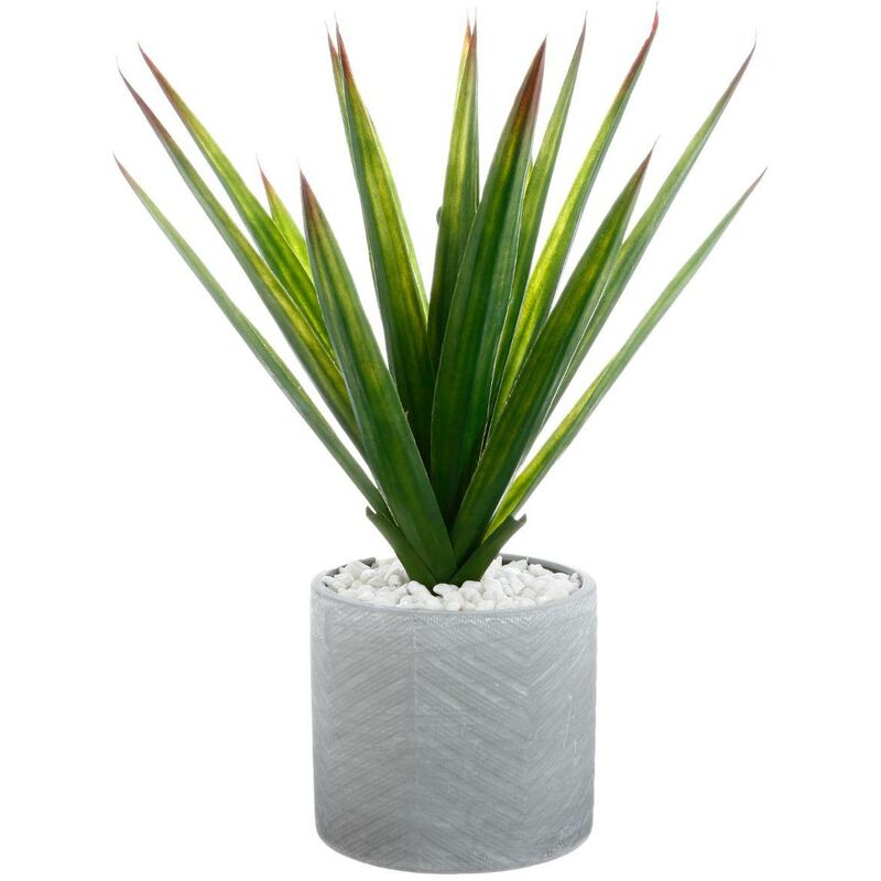 foto del prodotto atmosphera aloe vera artificiale in vaso di ceramica h48cm cr ateur d int rieur