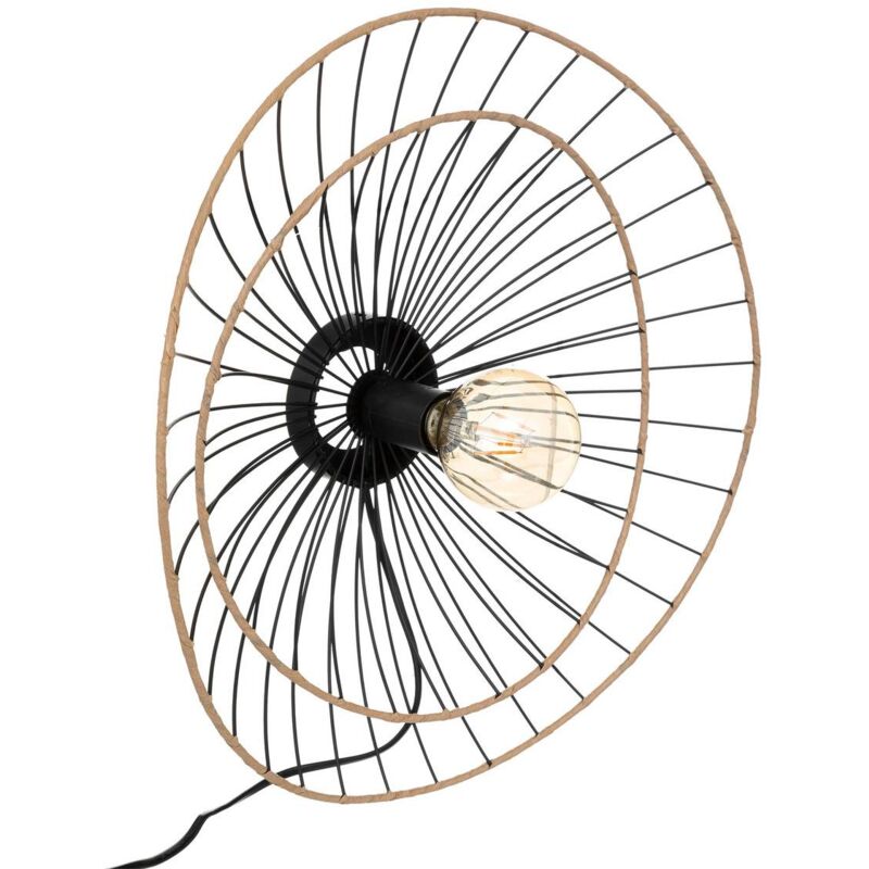 foto del prodotto atmosphera applique alara in metallo nero d45cm cr ateur d int rieur