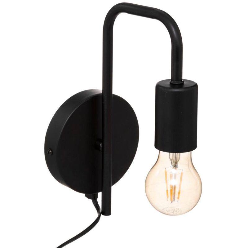 foto del prodotto atmosphera applique keli in metallo nero d12cm cr ateur d int rieur
