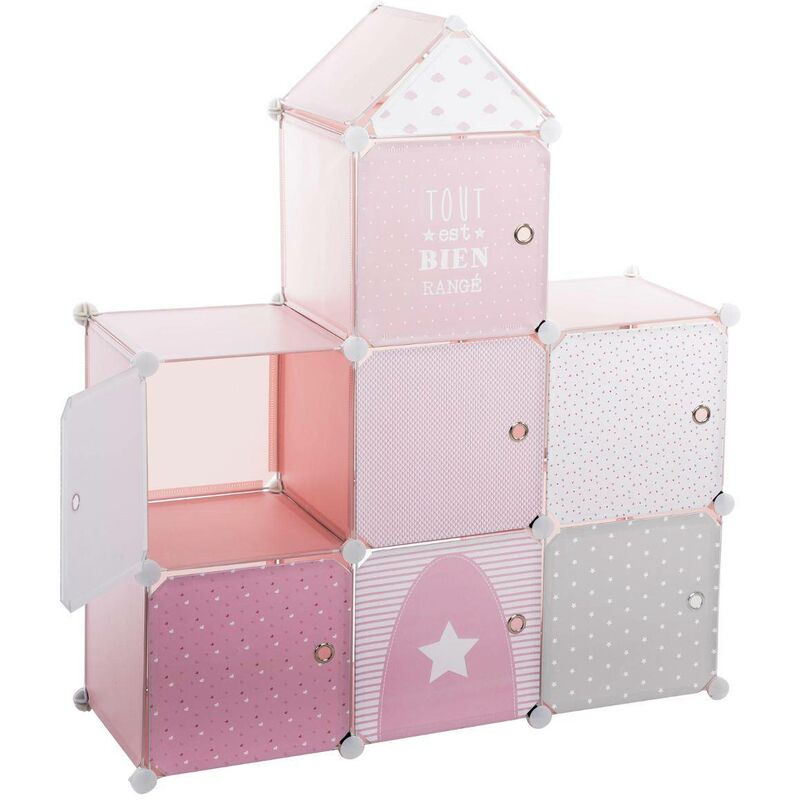 foto del prodotto atmosphera armadietto per bambini ch teau rosa 96x109cm cr ateur d int rieur