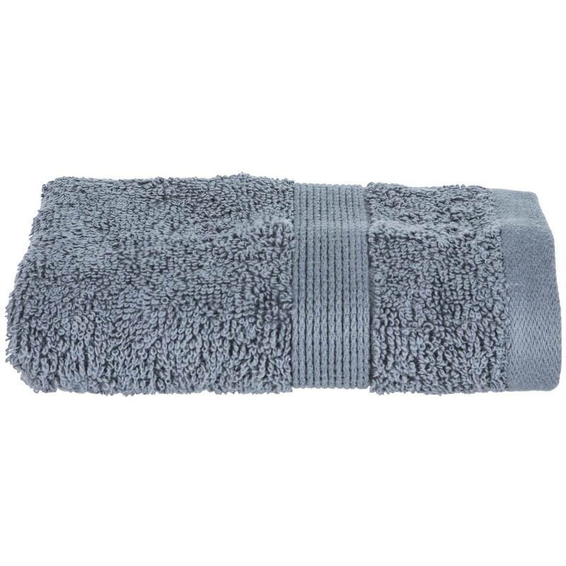 foto del prodotto atmosphera asciugamano ospite essentiel in cotone grigio 30x50cm cr ateur d int rieur