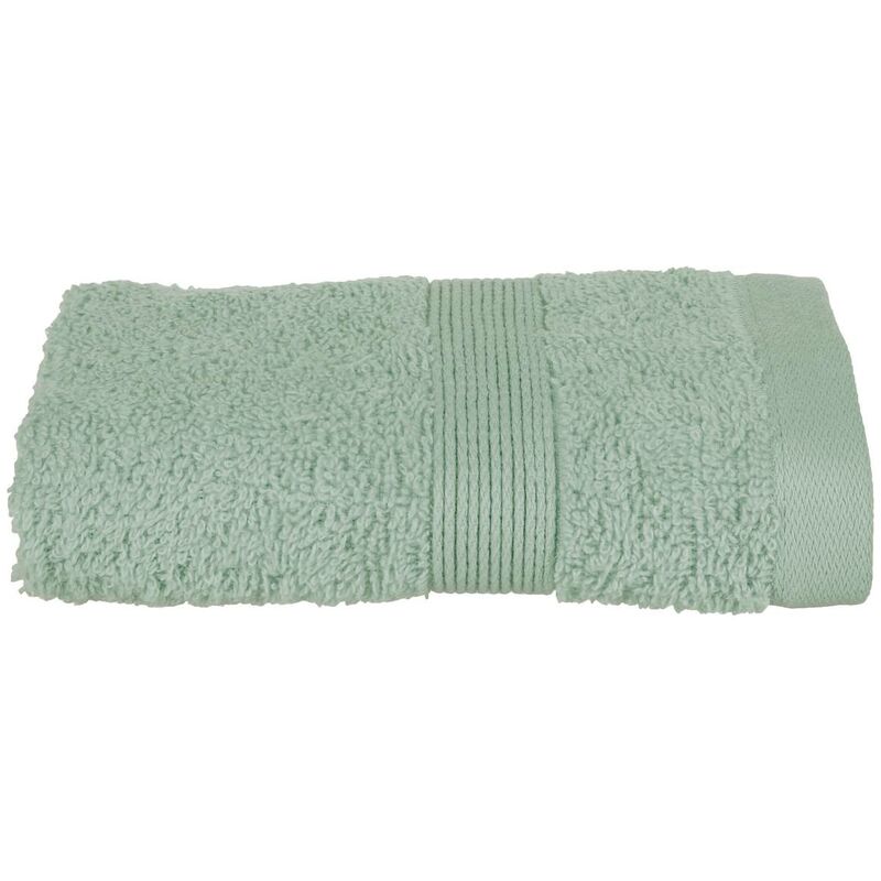 foto del prodotto atmosphera asciugamano ospite essentiel in cotone verde 30x50cm cr ateur d int rieur