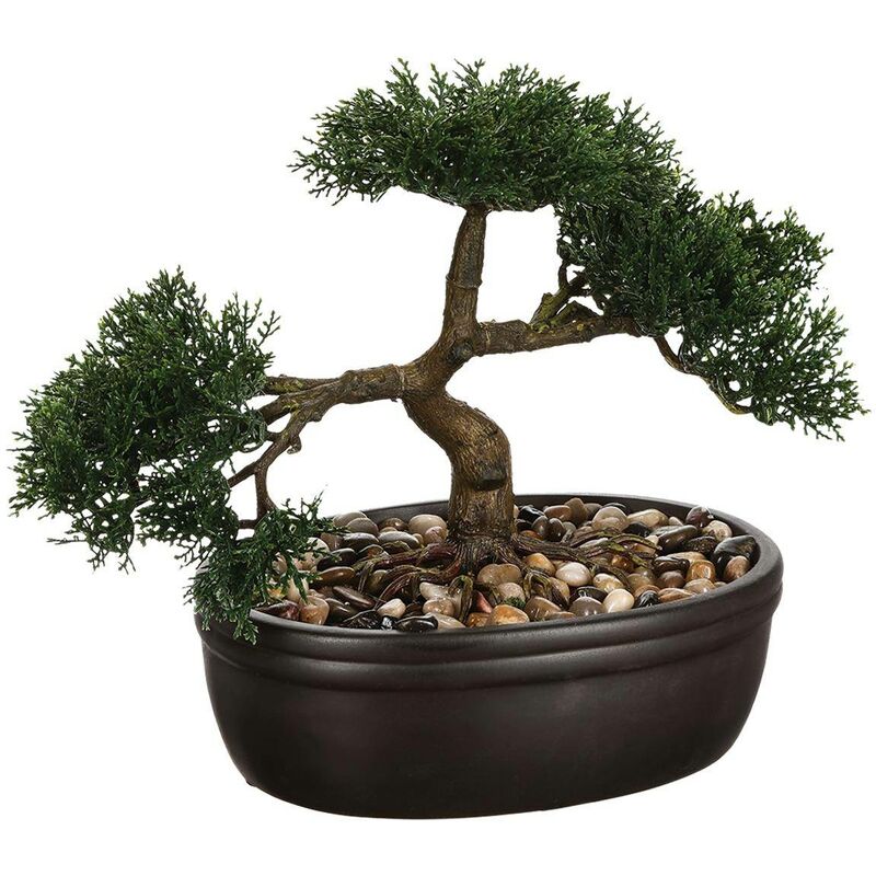 foto del prodotto atmosphera bonsai artificiale in ceramica h23cm cr ateur d int rieur