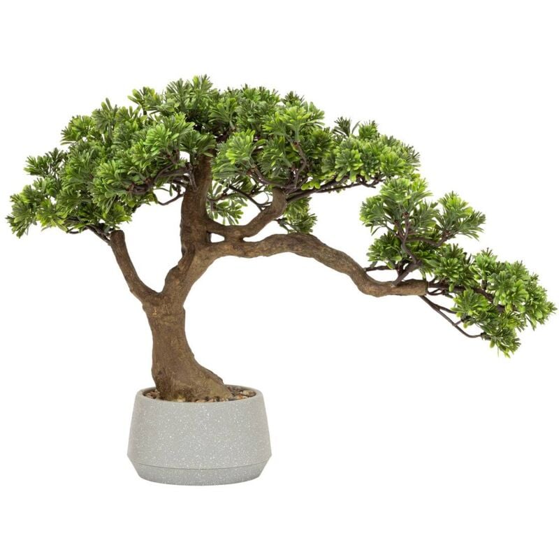 foto del prodotto atmosphera bonsai artificiale polin in vaso di ceramica verde h45cm cr ateur d int rieur