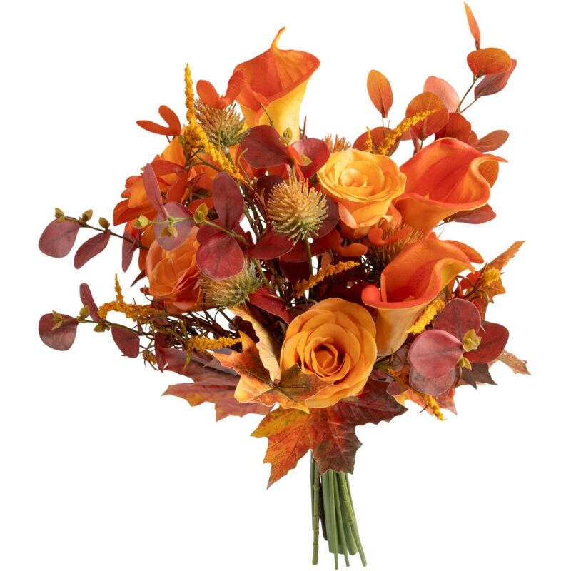foto del prodotto atmosphera - bouquet artificiale autunnale james arancione h55cm cr ateur d'int rieur