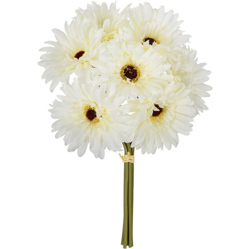foto del prodotto atmosphera bouquet di 7 gerbere artificiali h26cm avorio cr ateur d int rieur