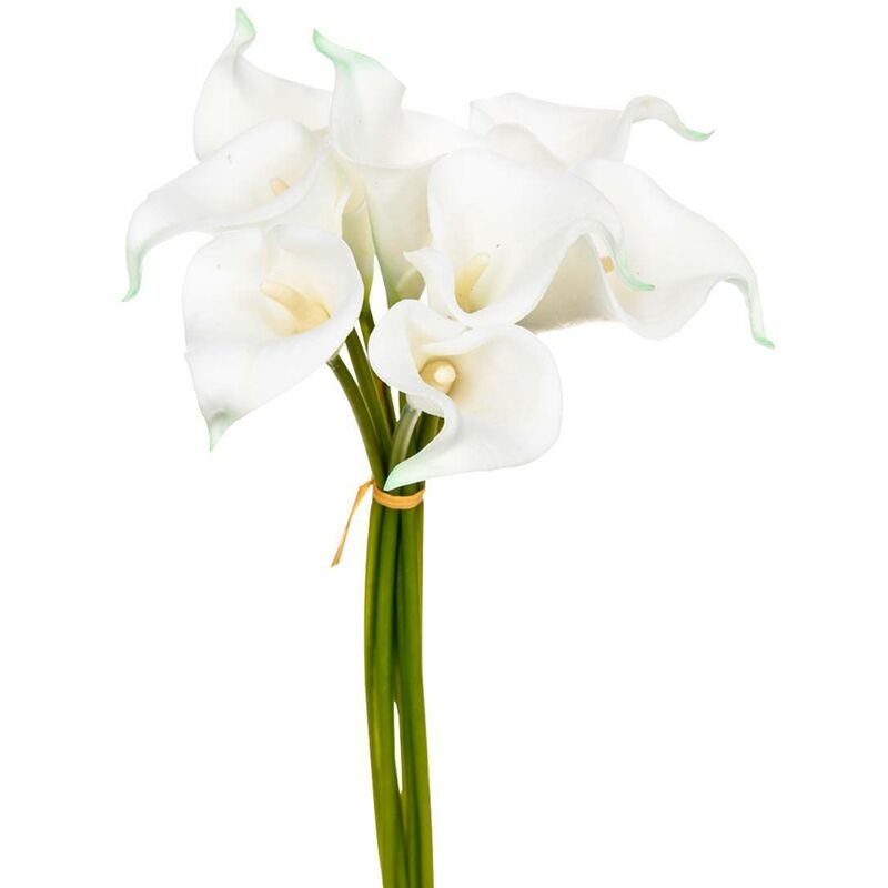 foto del prodotto atmosphera bouquet di 8 arum artificiali bianchi h36cm cr ateur d int rieur