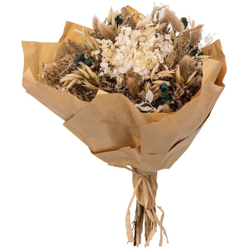 foto del prodotto atmosphera bouquet di fiori secchi rima bianco avorio h40cm cr ateur d int rieur