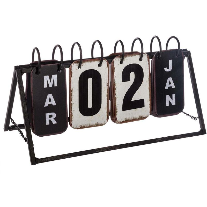 foto del prodotto atmosphera calendario vintage in bianco e nero 27x15cm cr ateur d int rieur