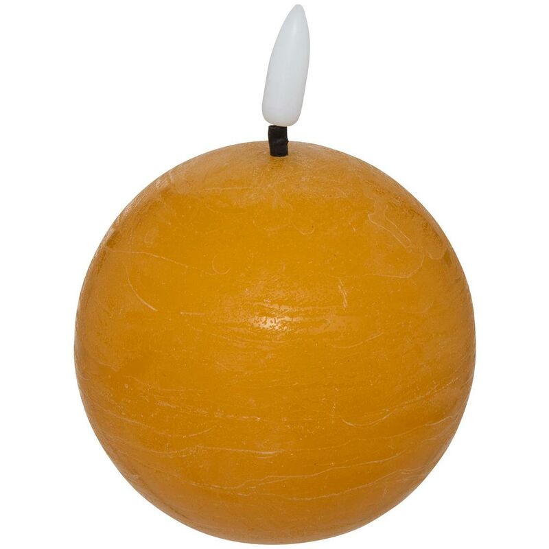foto del prodotto atmosphera candela a sfera a led molia d12cm giallo cr ateur d int rieur