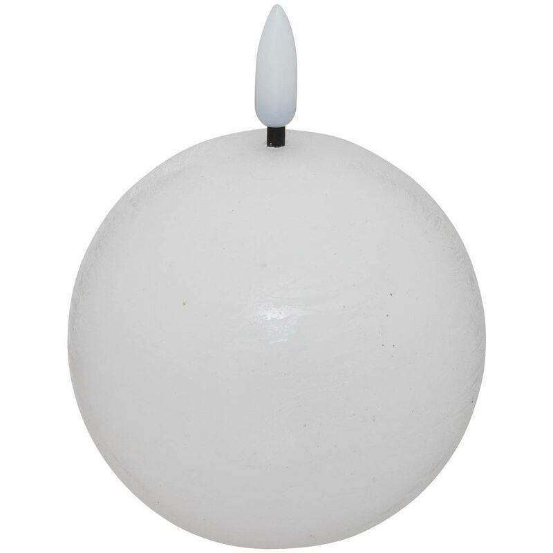 foto del prodotto atmosphera candela a sfera a led molia d8cm bianco cr ateur d int rieur