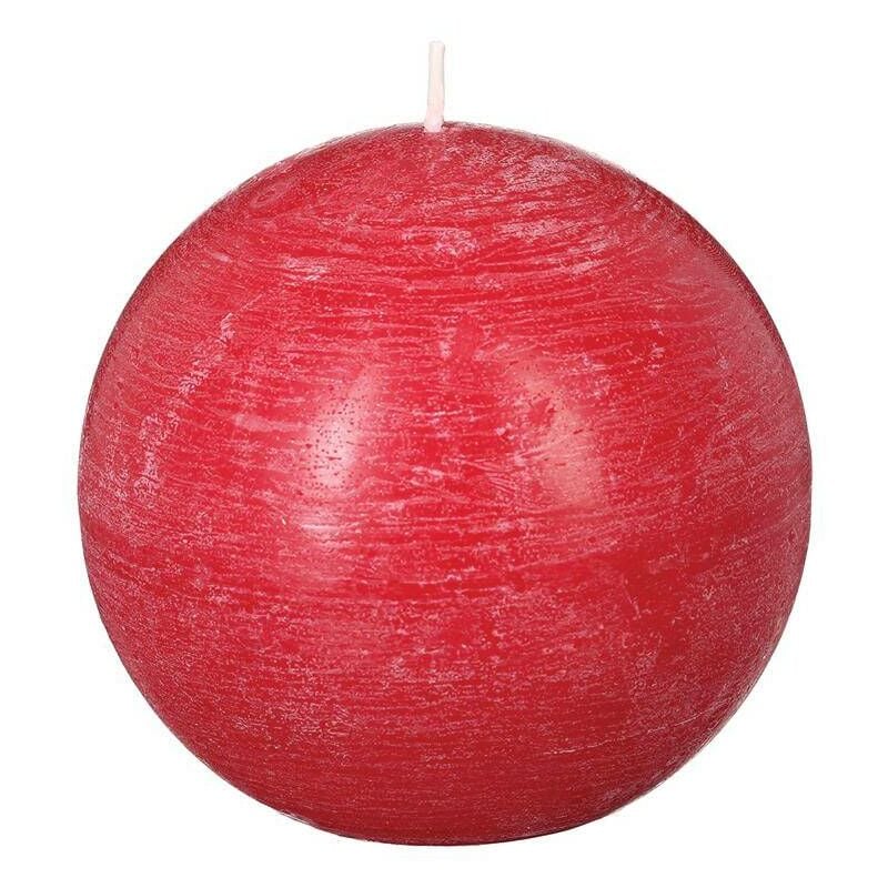 foto del prodotto atmosphera candela a sfera rossa rustica 445 g cr ateur d int rieur