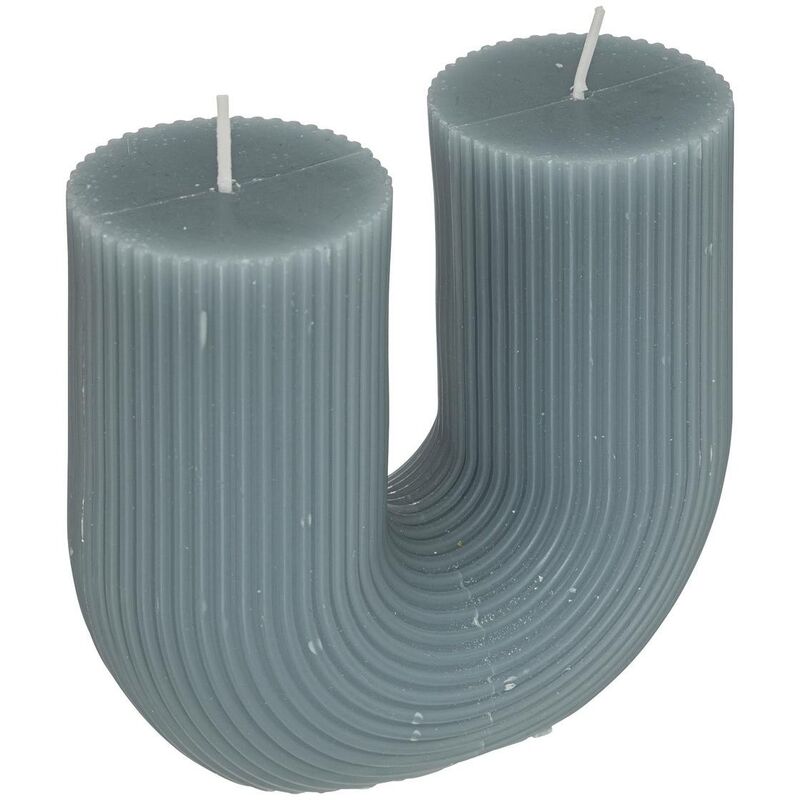 foto del prodotto atmosphera candela a u demi in cotone h12cm blu tempesta cr ateur d int rieur