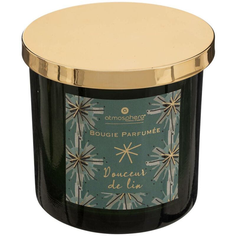 foto del prodotto atmosphera candela profumata plum in vetro 400g dolcezza di lino cr ateur d int rieur