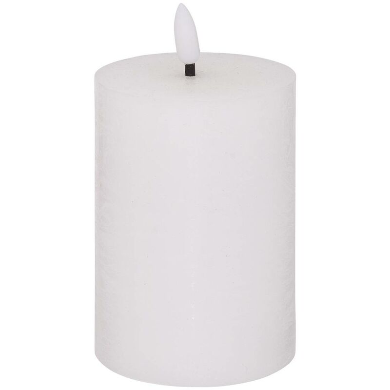foto del prodotto atmosphera candela rotonda a led molia h13cm bianco cr ateur d int rieur