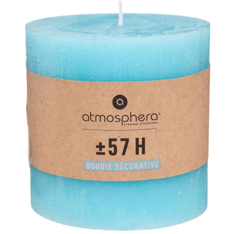 foto del prodotto atmosphera candela rustica olia blu turchese 663g cr ateur d int rieur