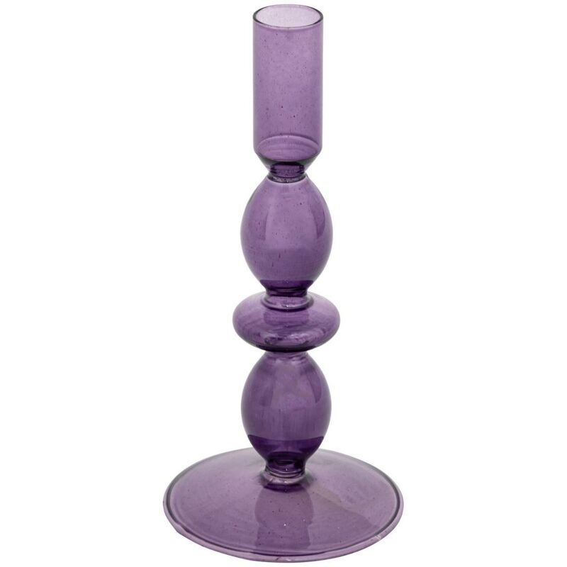 foto del prodotto atmosphera candeliere in vetro viola intenso h195cm cr ateur d int rieur