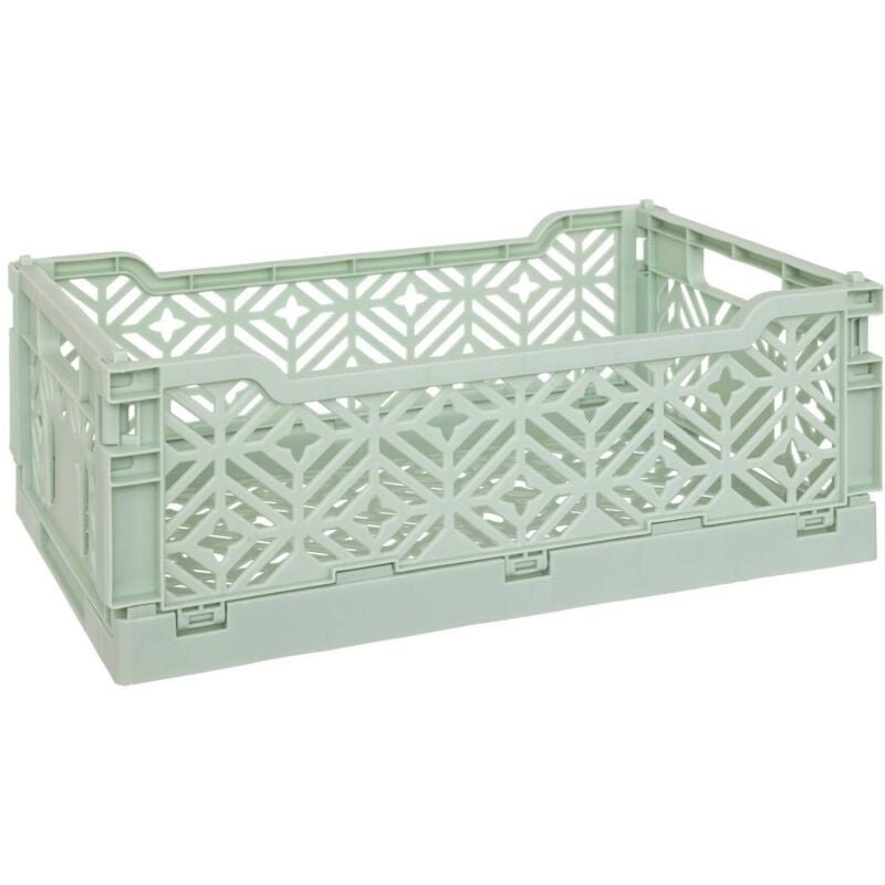 foto del prodotto atmosphera cassa pieghevole arry verde chiaro 30x20x11,5 cm cr ateur d int rieur
