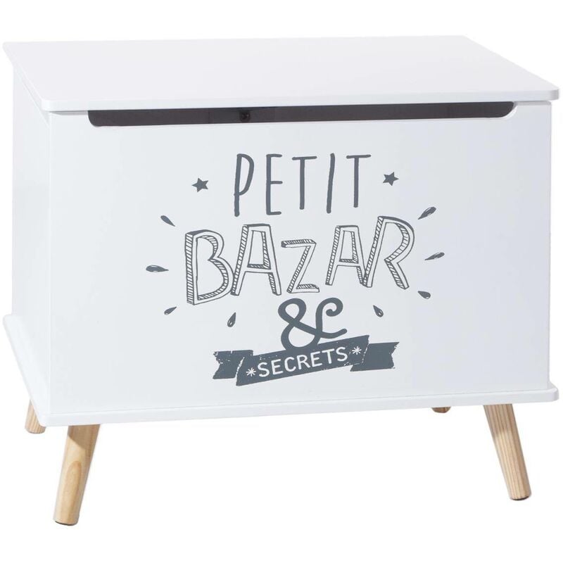 foto del prodotto atmosphera cassapanca bianca per bambini in legno bianco 58x38cm cr ateur d int rieur