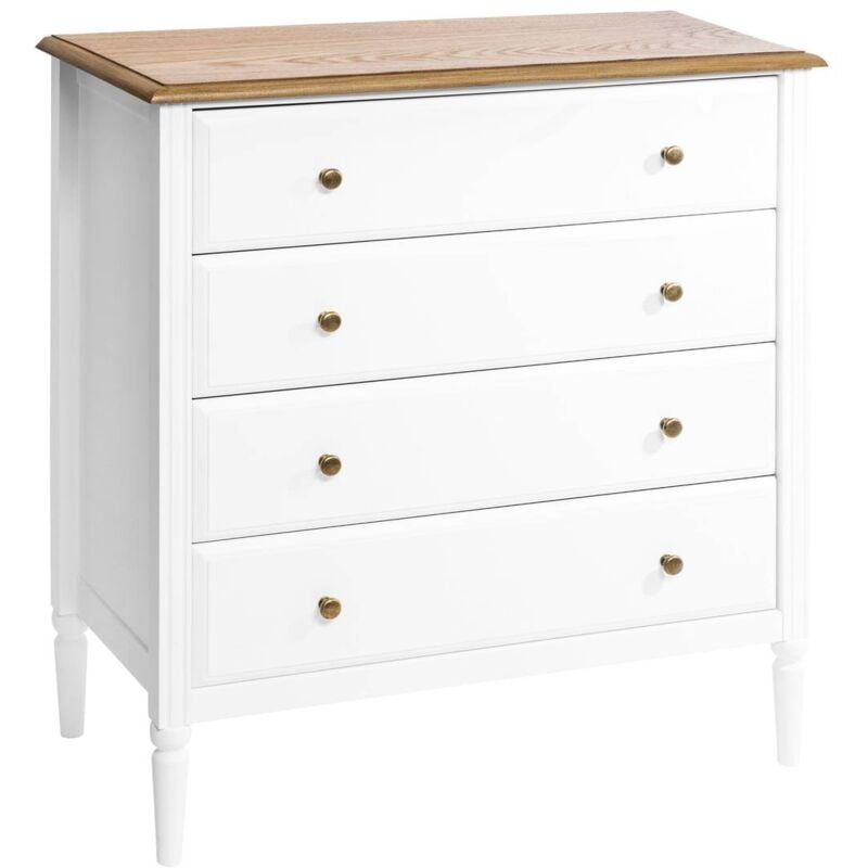 foto del prodotto atmosphera - cassettiera solen, legno bianco, 5 cassetti cr ateur d'int rieur