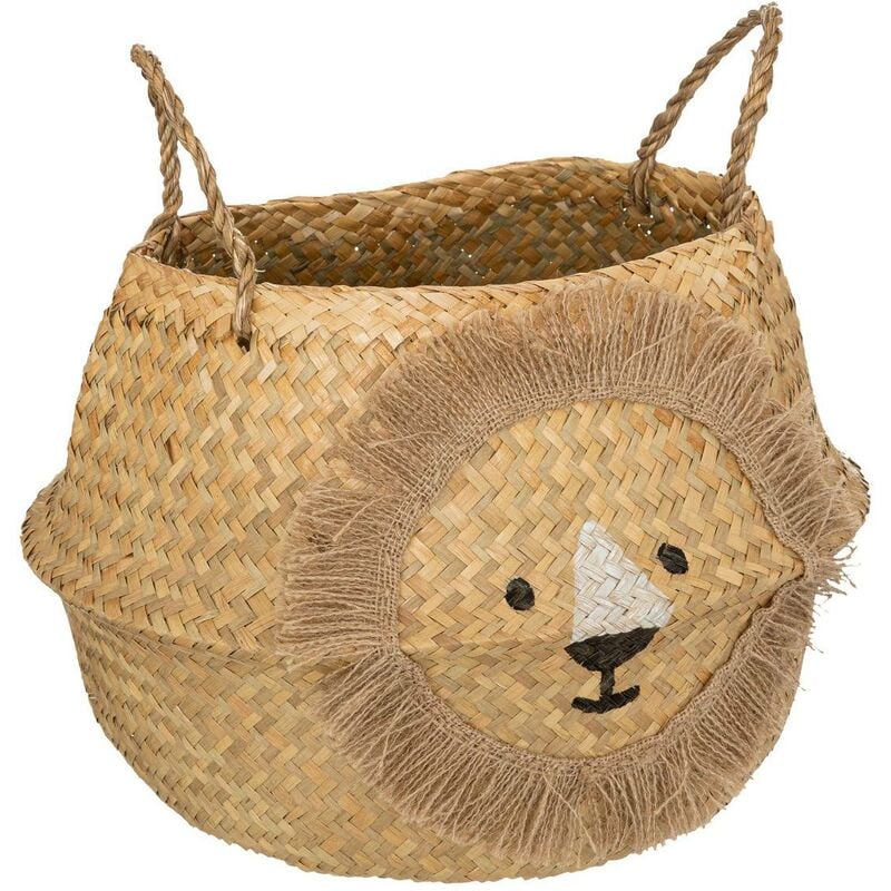 foto del prodotto atmosphera cestino pieghevole lion in giunco d35cm cr ateur d int rieur