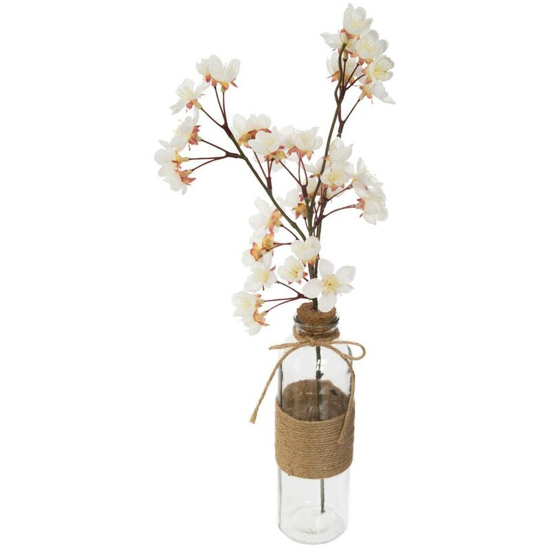 foto del prodotto atmosphera ciliegio artificiale dream in vaso di vetro h46cm cr ateur d int rieur