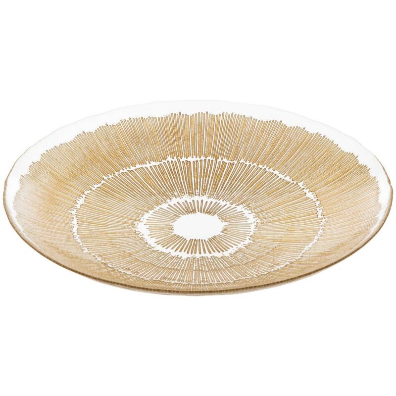 foto del prodotto atmosphera - ciotola in vetro dorato djina d40cm créateur d'intérieur