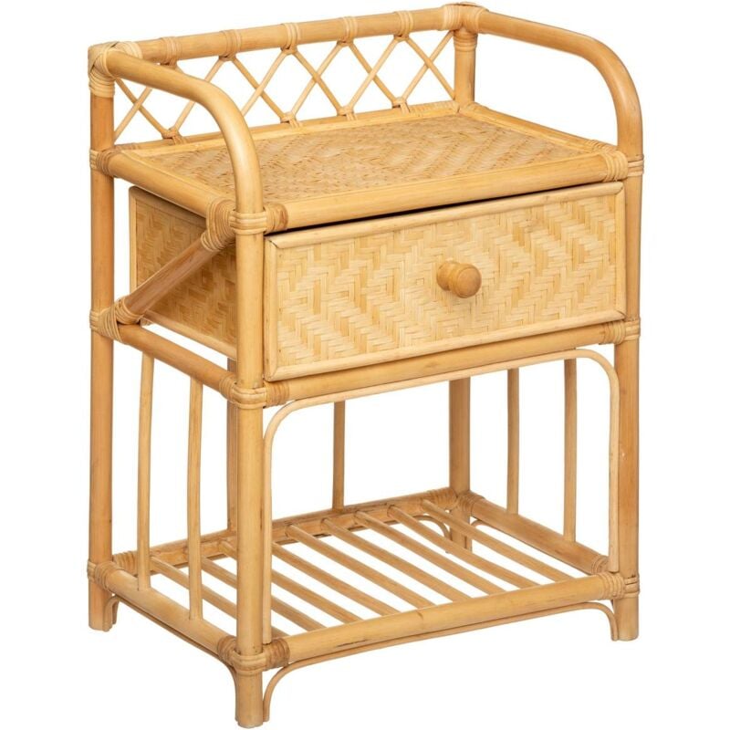 foto del prodotto atmosphera comodino aoni in rattan h60cm cr ateur d int rieur