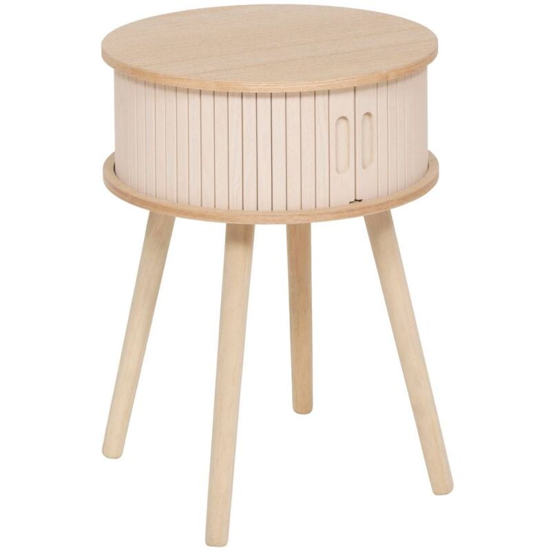 foto del prodotto atmosphera comodino nysos a 2 ante color crema 54x40x40cm cr ateur d int rieur