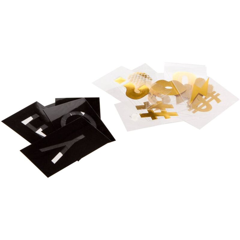 foto del prodotto atmosphera confezione 100 lettere 4x6,5 cm nero cr ateur d int rieur