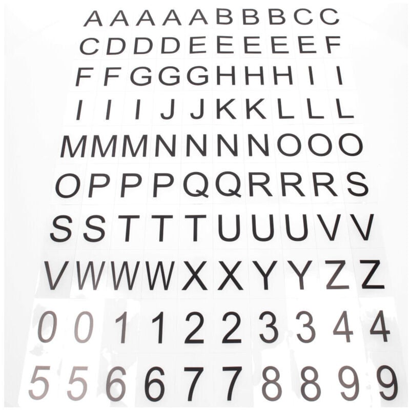 foto del prodotto atmosphera confezione da 100 lettere nere 4x6,5 cm cr ateur d int rieur