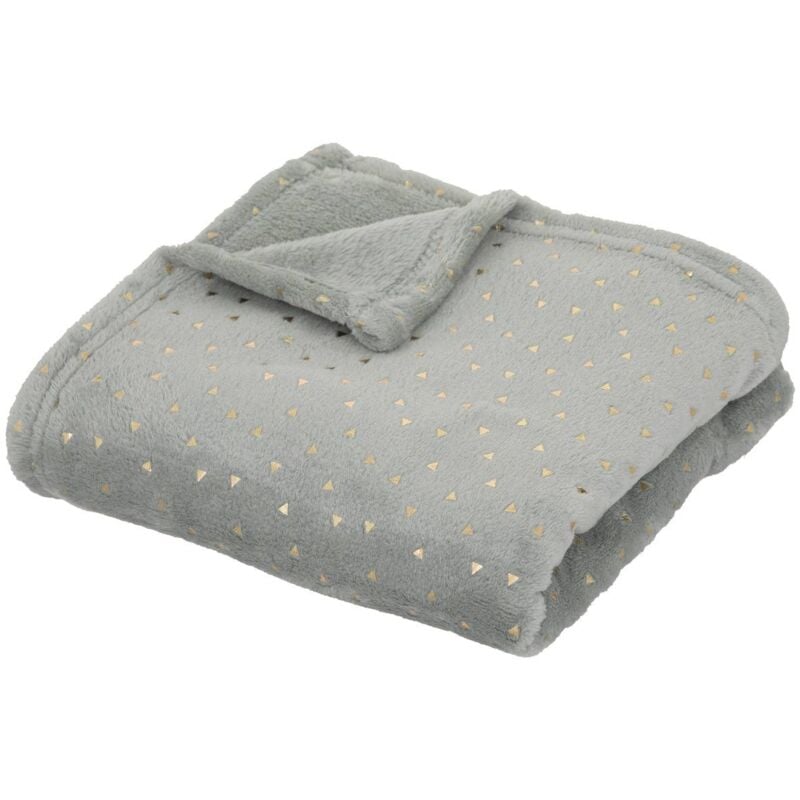 foto del prodotto atmosphera coperta di flanella blu oya 75x100cm cr ateur d int rieur